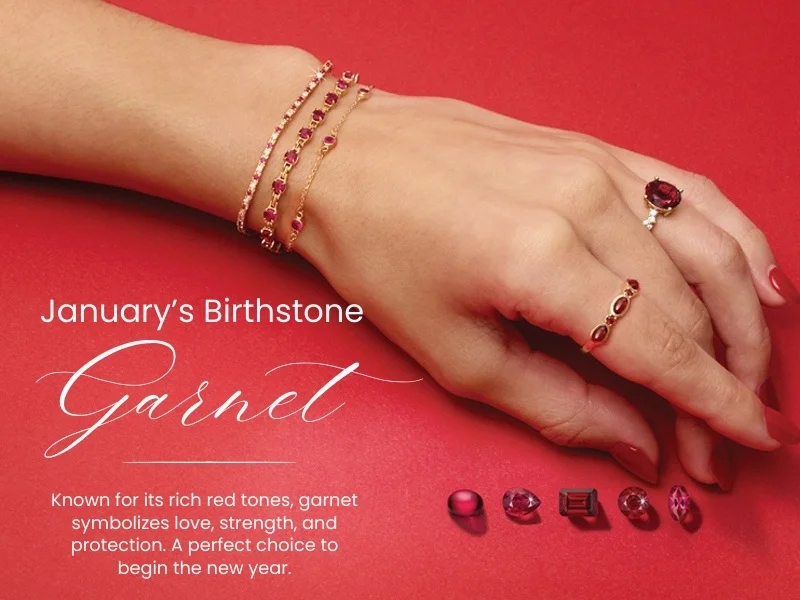 Concierge Jewelry Repair January Birthstone Collection