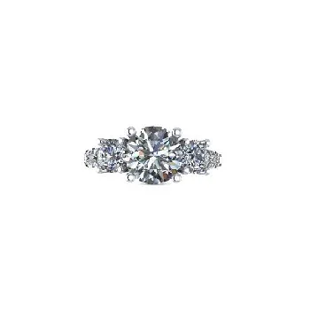 White GoldRings - view 1