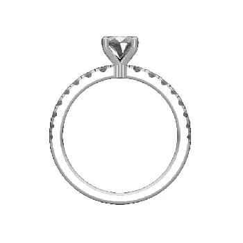 White GoldRings - view 1