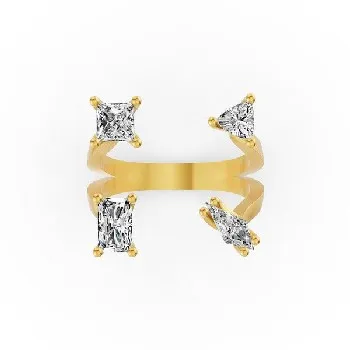 Yellow GoldRings - view 1