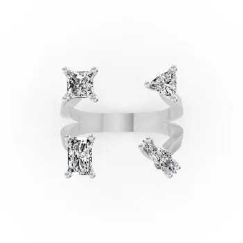 White GoldRings - view 1