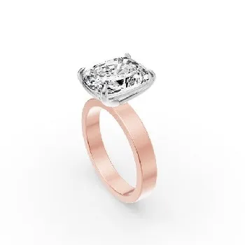 Rose and White GoldRings - view 1