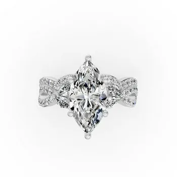 White GoldRings - view 1