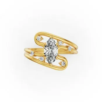 Yellow GoldRings - view 1